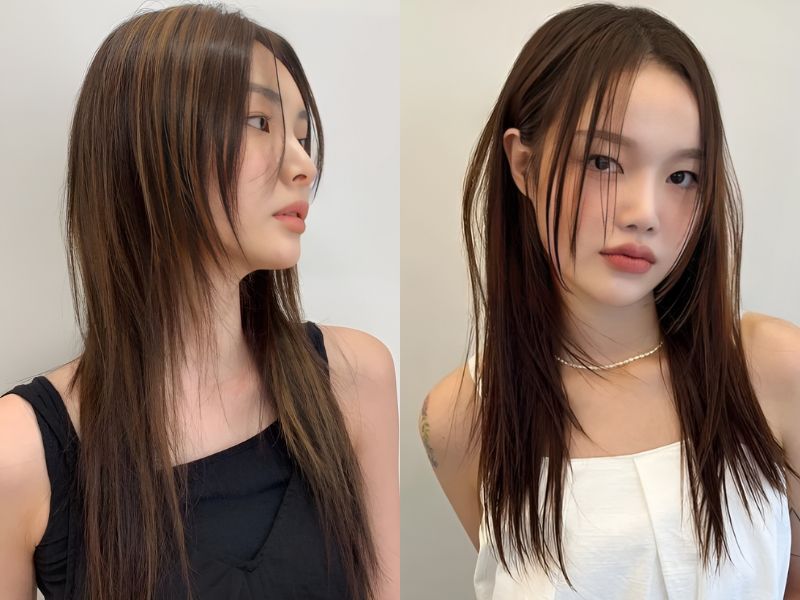 Kiểu tóc mullet layer duỗi