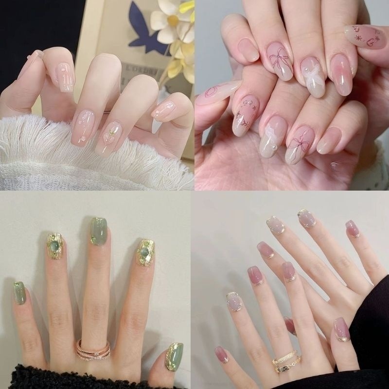 mẫu nail tay sơn thạch