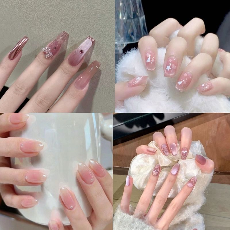 mẫu nail tay sơn thạch