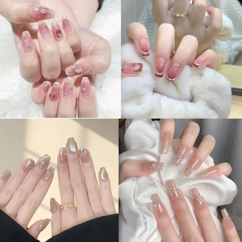 mẫu nail tay sơn thạch