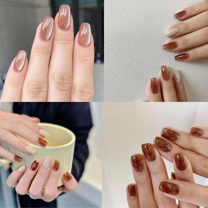 mẫu nail tay sơn thạch