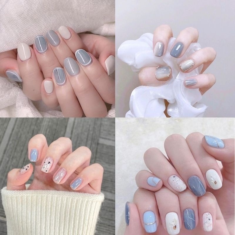 mẫu nail sơn thạch