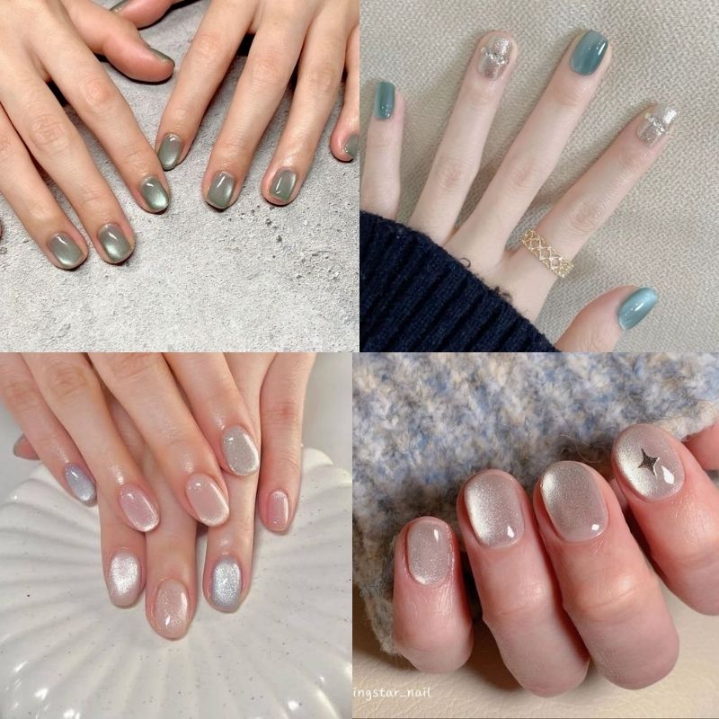 mẫu nail móng ngắn