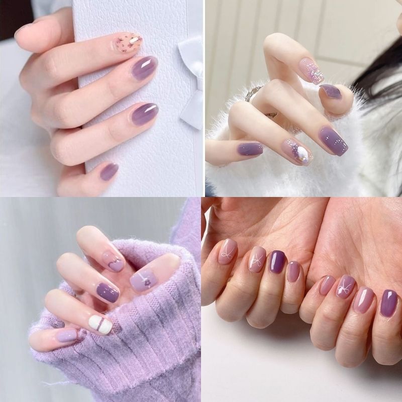 mẫu nail sơn thạch 