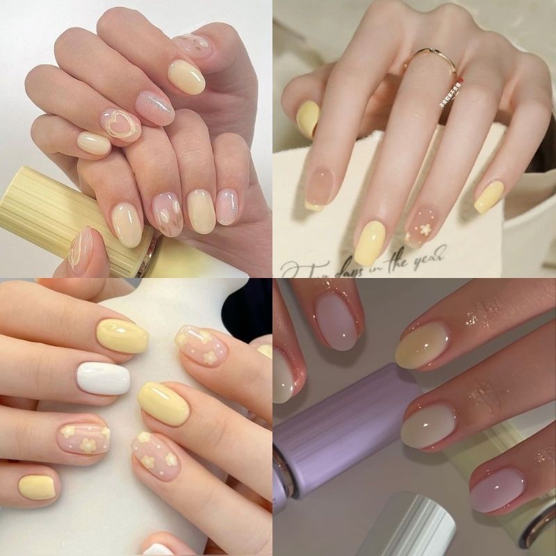 mẫu nail sơn thạch